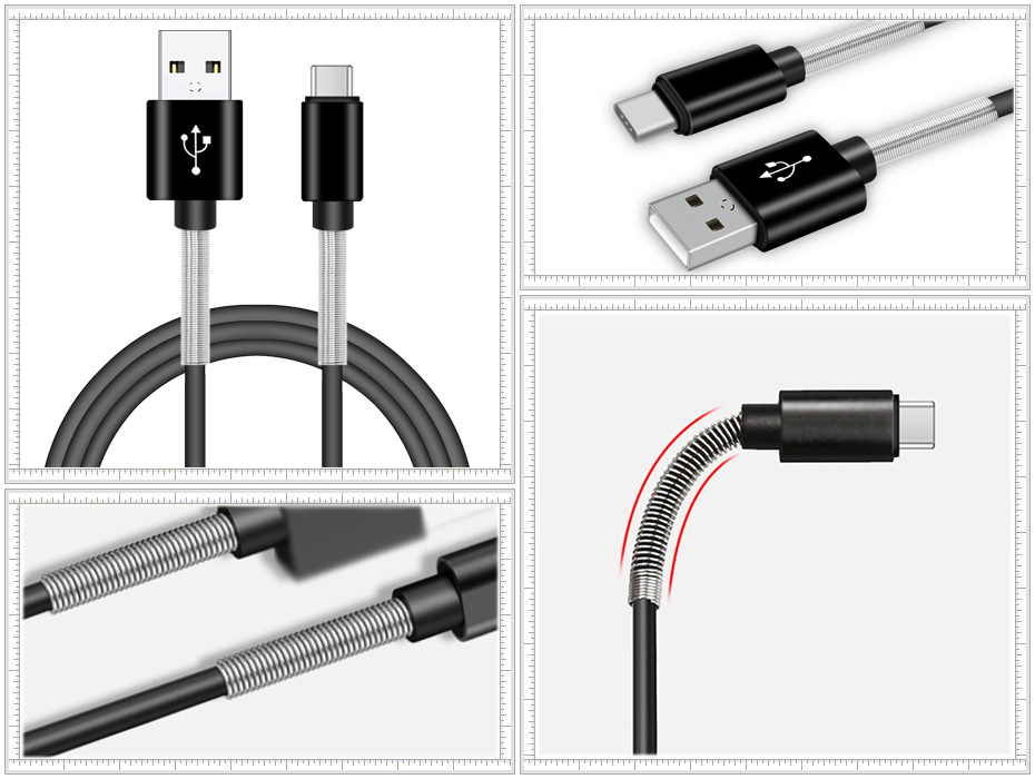 防斷半彈簧數據線