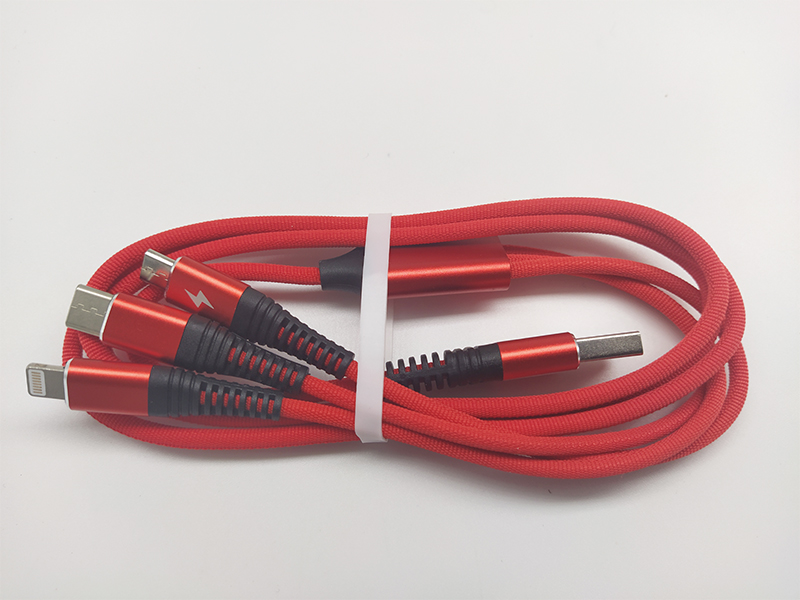 充電數據線，聯鑫德誠一拖三數據線，配備安卓/蘋果/Type-C接口