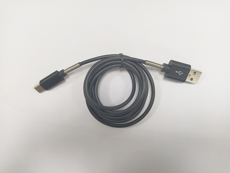 4芯半彈簧USB/Type-C數據線，PVC數據線生產廠家